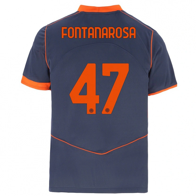 Danxen Damen Alessandro Fontanarosa #47 Grau Orange Ausweichtrikot Trikot 2025/26 T-Shirt