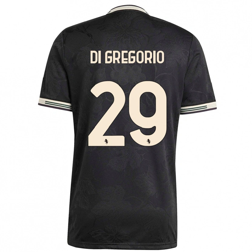 Danxen Damen Michele Di Gregorio #29 Schwarz Weiß Grün Ausweichtrikot Trikot 2025/26 T-Shirt