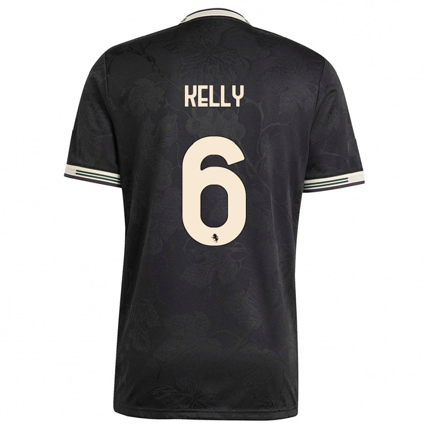 Danxen Damen Lloyd Kelly #6 Schwarz Weiß Grün Ausweichtrikot Trikot 2025/26 T-Shirt