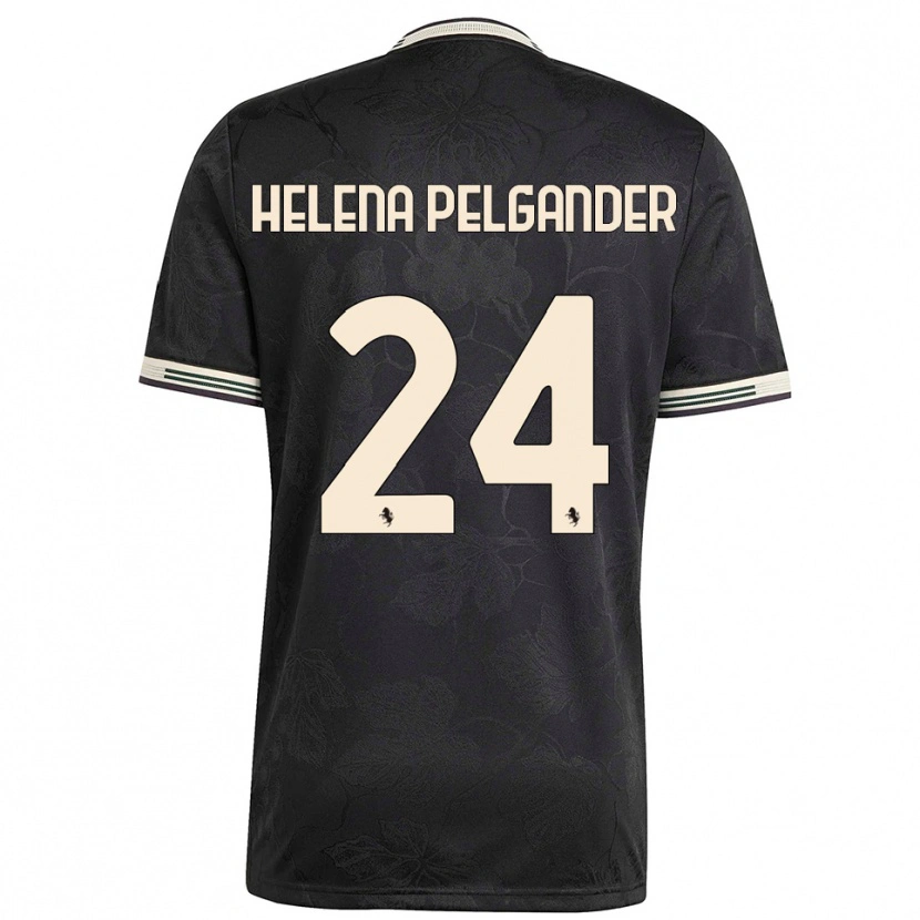 Danxen Damen Elsa Helena Pelgander #24 Schwarz Weiß Grün Ausweichtrikot Trikot 2025/26 T-Shirt