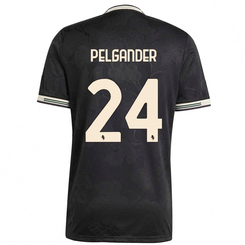 Danxen Damen Elsa Pelgander #24 Schwarz Weiß Grün Ausweichtrikot Trikot 2025/26 T-Shirt
