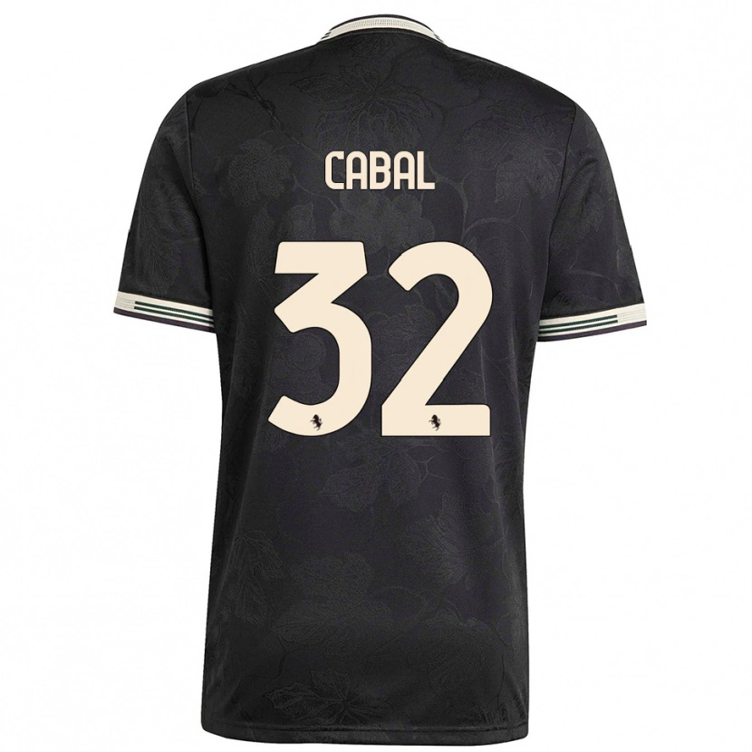 Danxen Damen Juan Cabal #32 Schwarz Weiß Grün Ausweichtrikot Trikot 2025/26 T-Shirt