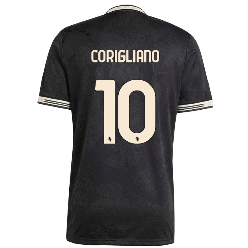 Danxen Damen Thomas Corigliano #10 Schwarz Weiß Grün Ausweichtrikot Trikot 2025/26 T-Shirt
