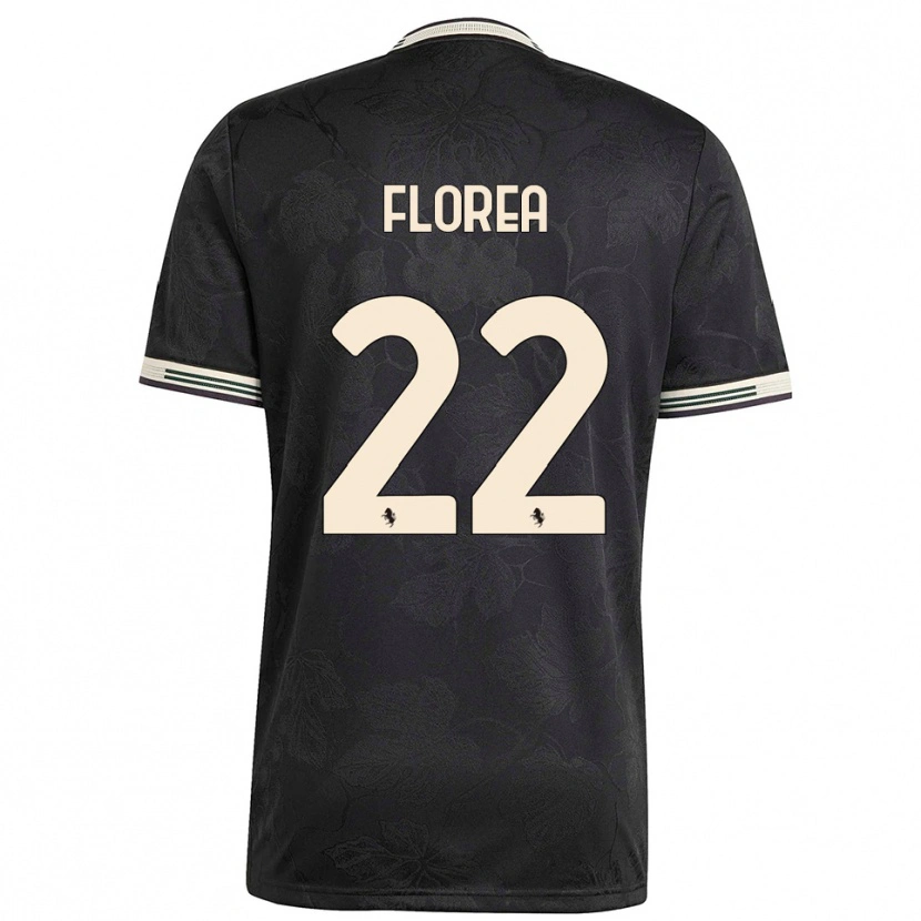 Danxen Damen Andrei Florea #22 Schwarz Weiß Grün Ausweichtrikot Trikot 2025/26 T-Shirt