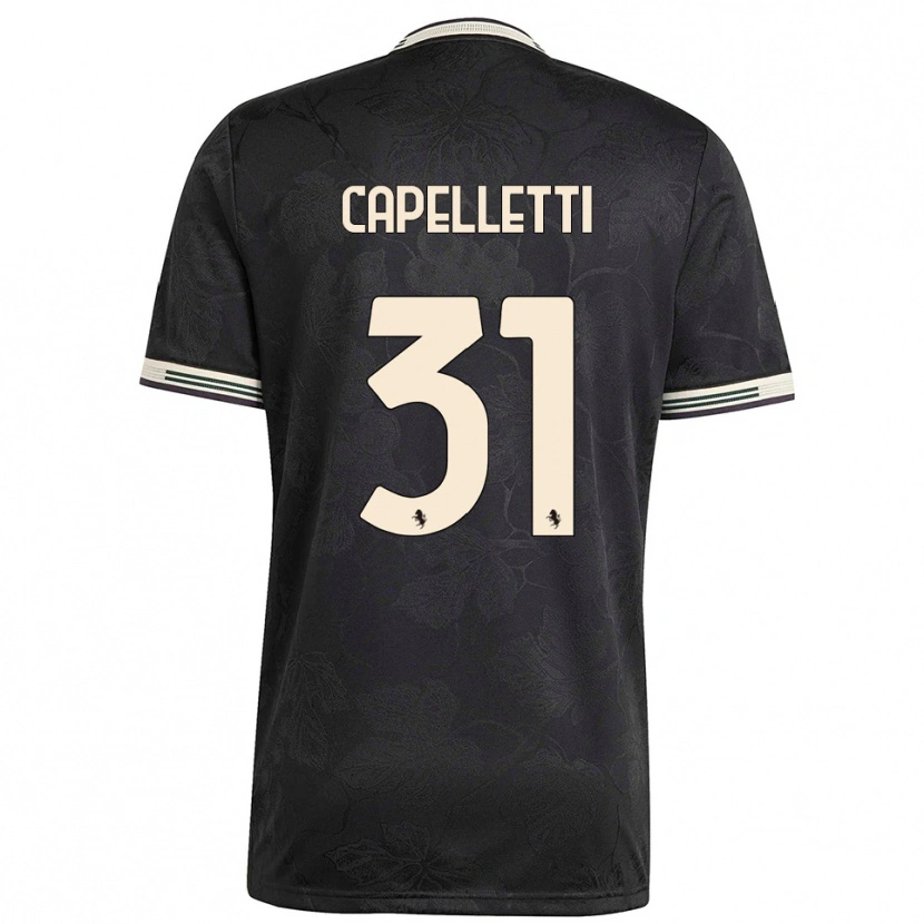 Danxen Damen Alessia Capelletti #31 Schwarz Weiß Grün Ausweichtrikot Trikot 2025/26 T-Shirt