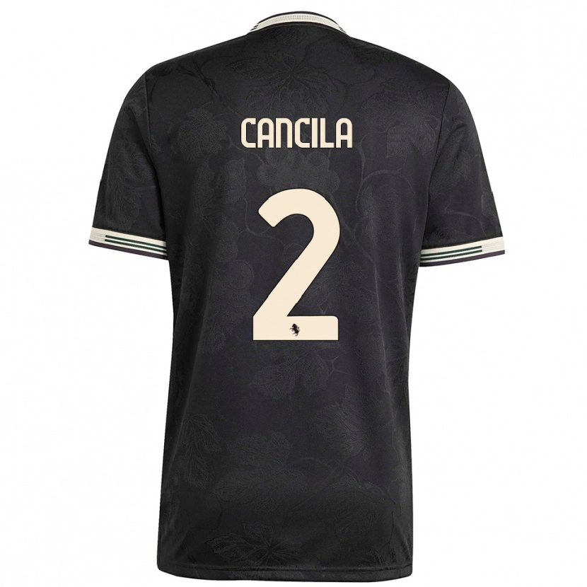 Danxen Damen Lorenzo Cancila #2 Schwarz Weiß Grün Ausweichtrikot Trikot 2025/26 T-Shirt