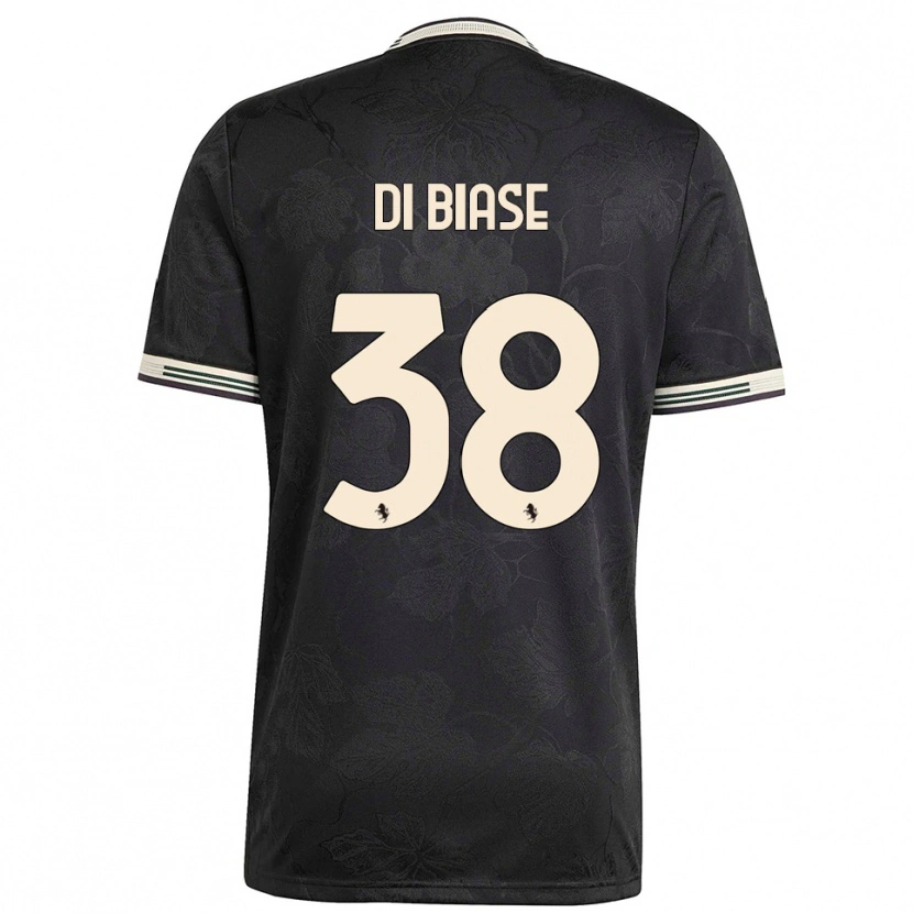 Danxen Damen Gianmarco Di Biase #38 Schwarz Weiß Grün Ausweichtrikot Trikot 2025/26 T-Shirt