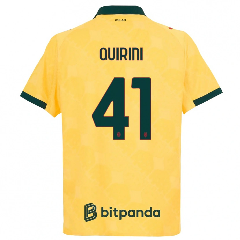 Danxen Damen Ettore Quirini #41 Gelb Schwarz Ausweichtrikot Trikot 2025/26 T-Shirt