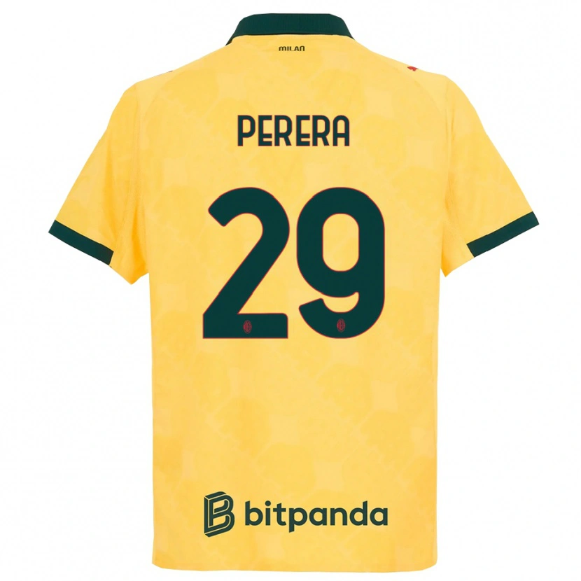 Danxen Damen Nirash Perera #29 Gelb Schwarz Ausweichtrikot Trikot 2025/26 T-Shirt