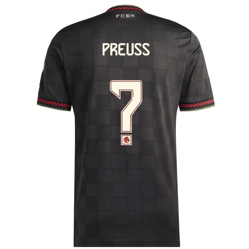 Danxen Damen Jona Preuß #0 Schwarz Weiß Ausweichtrikot Trikot 2025/26 T-Shirt