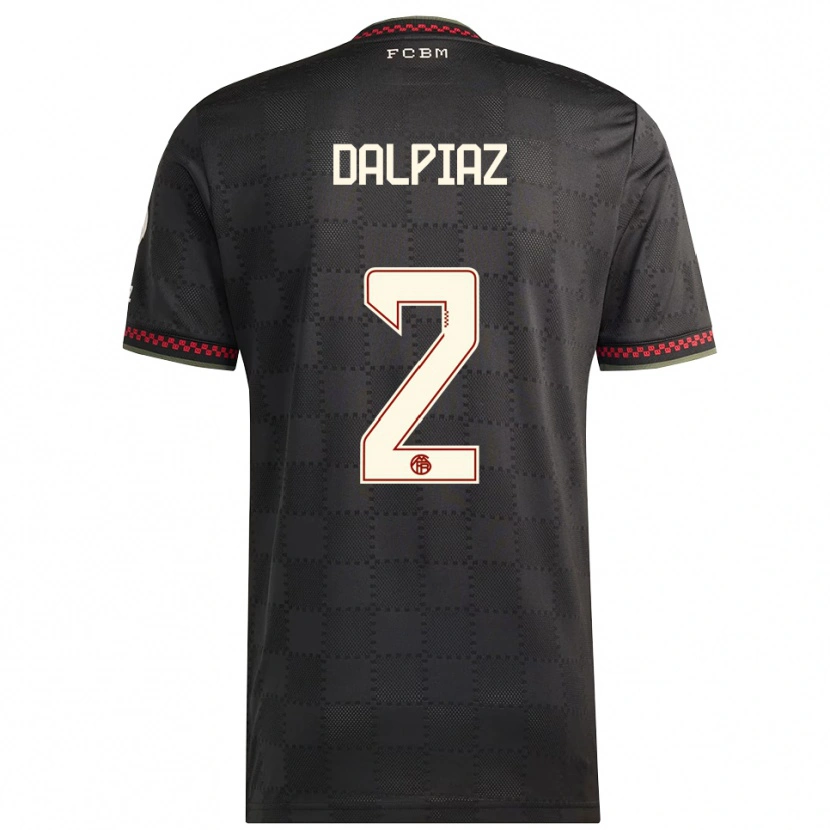 Danxen Damen Magnus Dalpiaz #2 Schwarz Weiß Ausweichtrikot Trikot 2025/26 T-Shirt