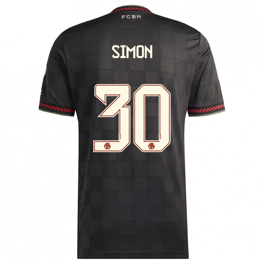 Danxen Damen Carolin Simon #30 Schwarz Weiß Ausweichtrikot Trikot 2025/26 T-Shirt