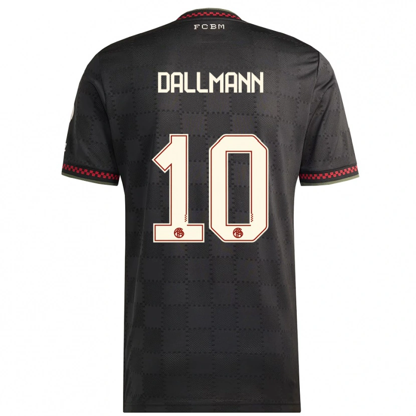 Danxen Damen Linda Dallmann #10 Schwarz Weiß Ausweichtrikot Trikot 2025/26 T-Shirt