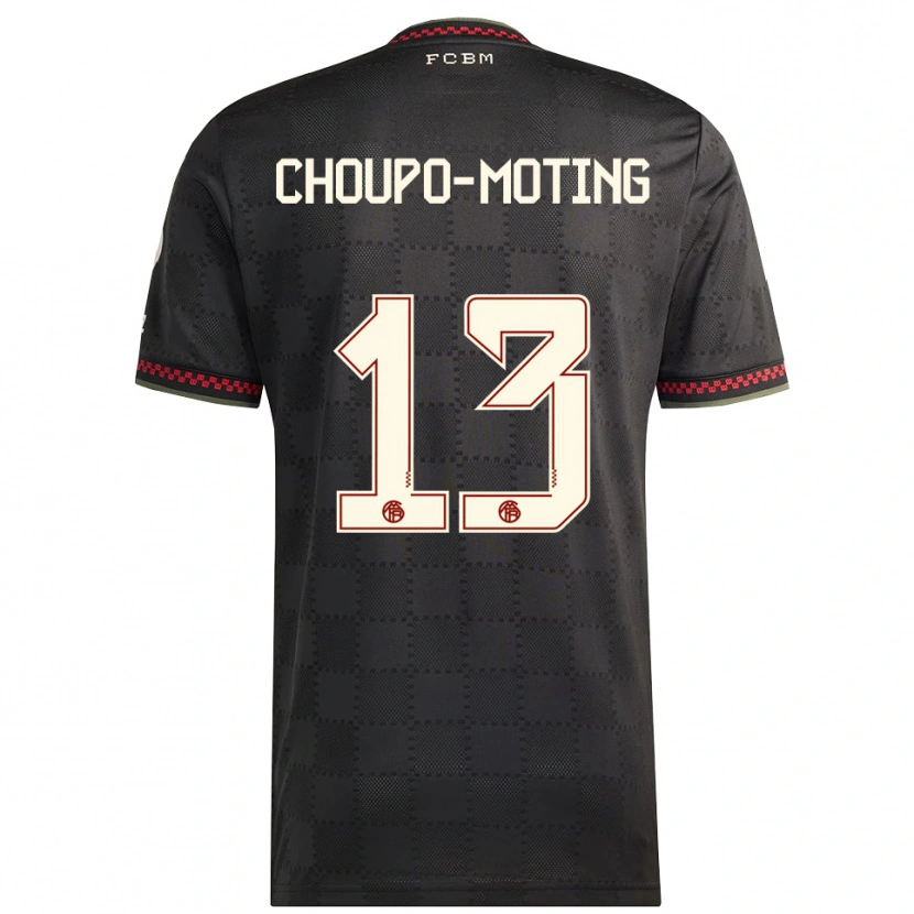 Danxen Damen Eric Maxim Choupo-Moting #13 Schwarz Weiß Ausweichtrikot Trikot 2025/26 T-Shirt