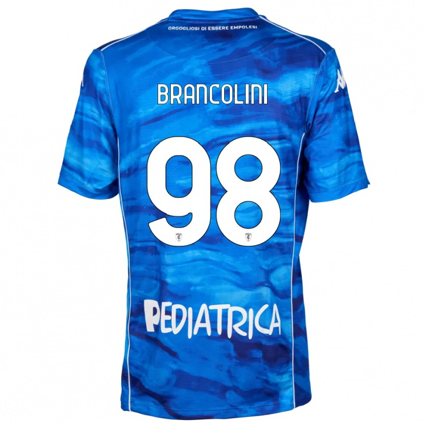 Danxen Kinder Federico Brancolini #98 Blau Weiß Heimtrikot Trikot 2025/26 T-Shirt