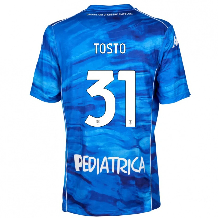 Danxen Kinder Lorenzo Tosto #31 Blau Weiß Heimtrikot Trikot 2025/26 T-Shirt