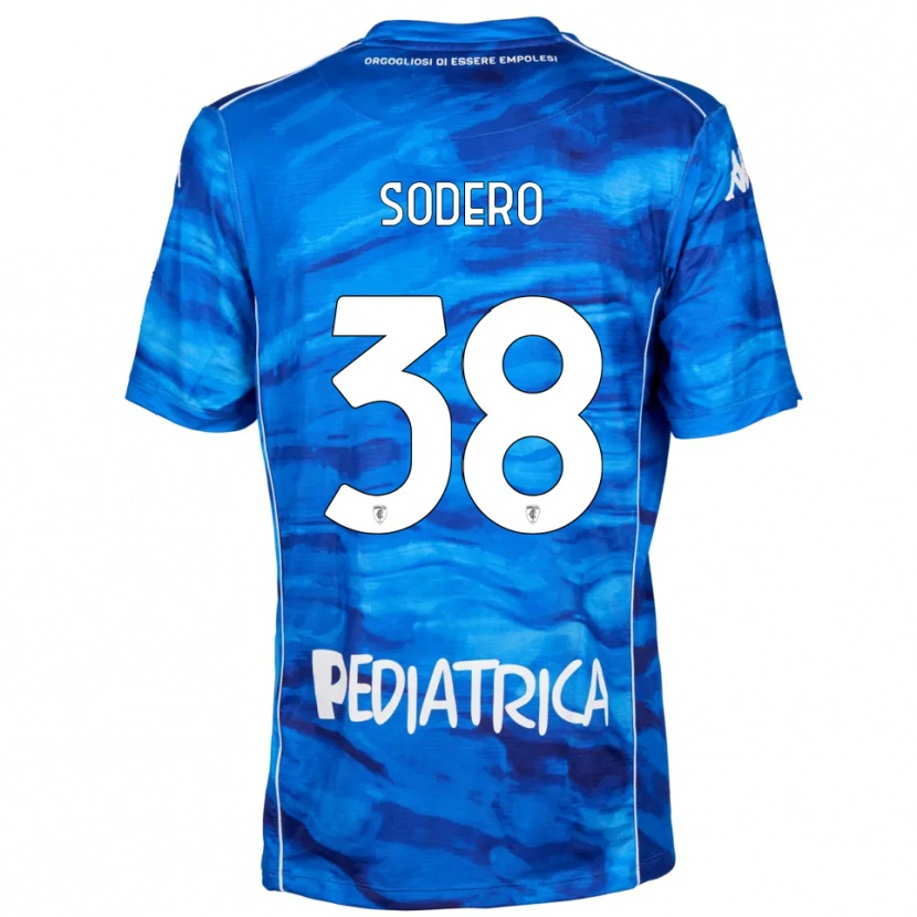 Danxen Kinder Andrea Sodero #38 Blau Weiß Heimtrikot Trikot 2025/26 T-Shirt