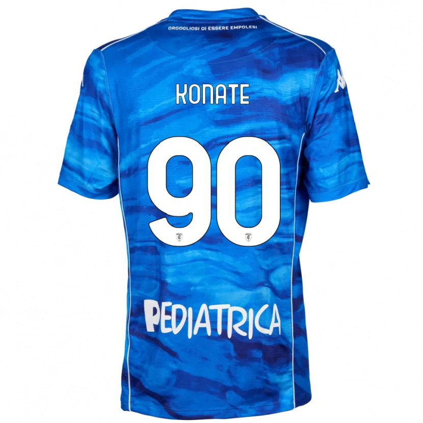 Danxen Kinder Ismaël Konaté #90 Blau Weiß Heimtrikot Trikot 2025/26 T-Shirt