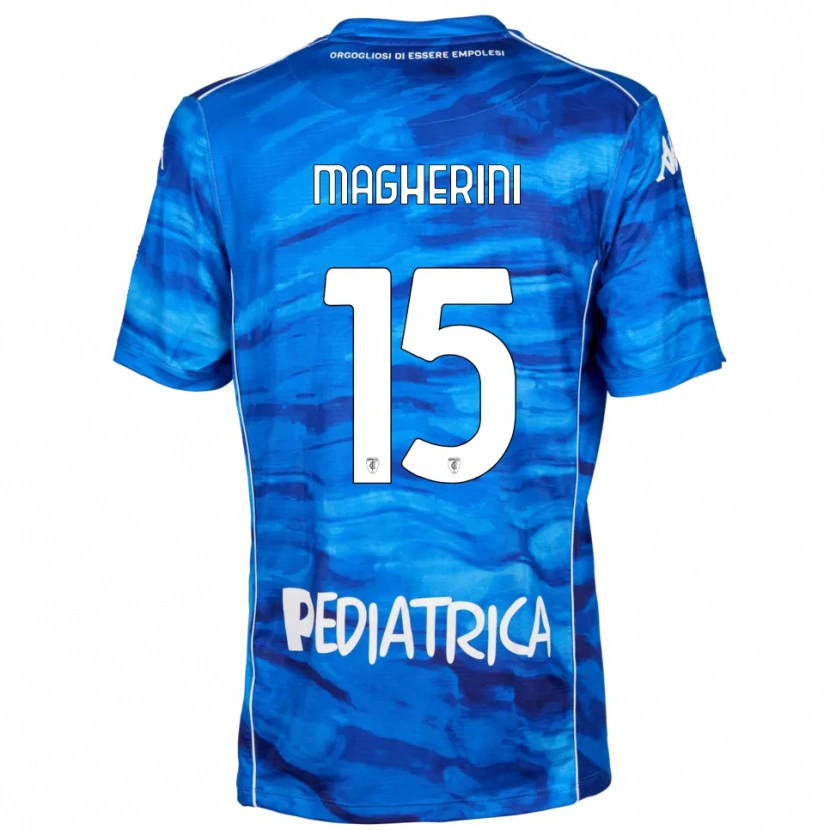 Danxen Kinder Niccolò Magherini #15 Blau Weiß Heimtrikot Trikot 2025/26 T-Shirt