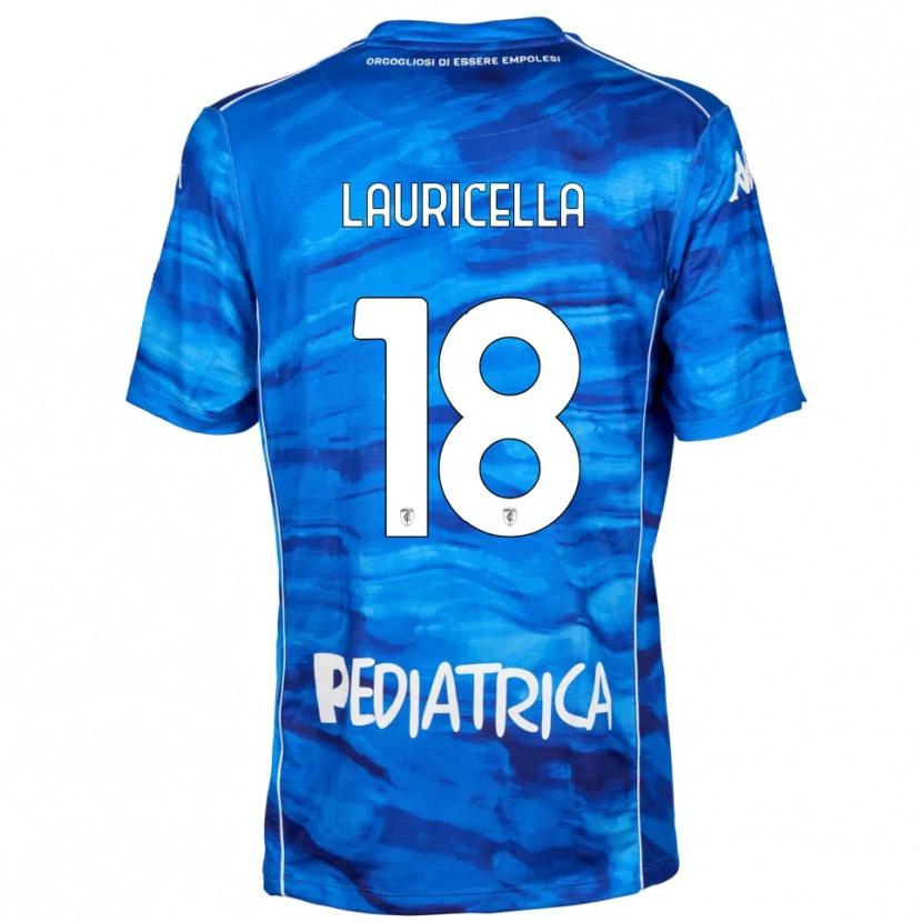 Danxen Kinder Giovanni Lauricella #18 Blau Weiß Heimtrikot Trikot 2025/26 T-Shirt