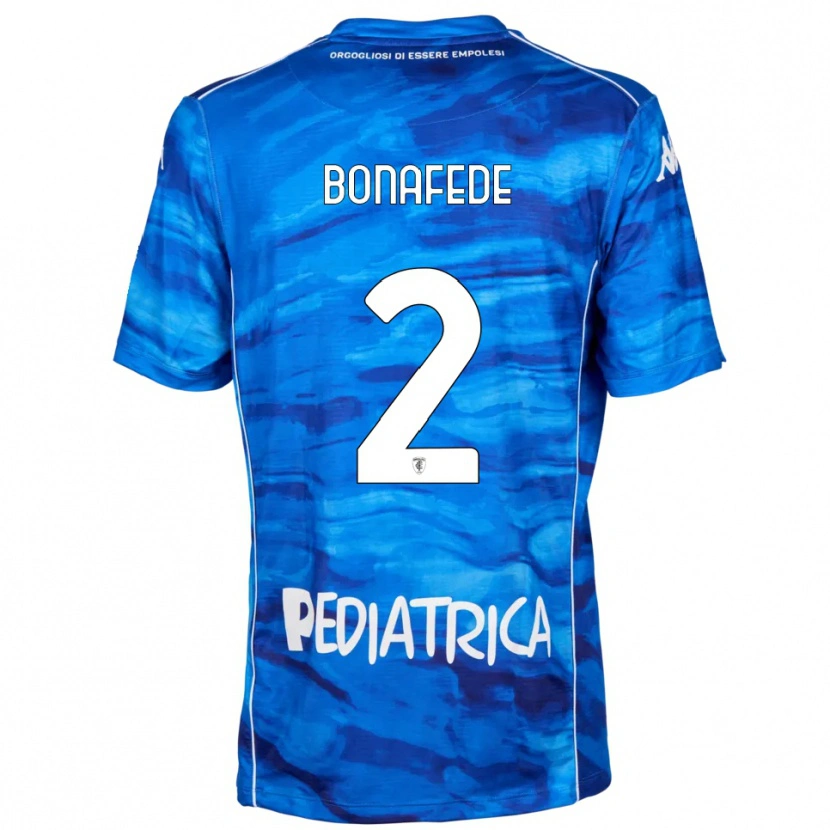 Danxen Kinder Mattias Bonafede #2 Blau Weiß Heimtrikot Trikot 2025/26 T-Shirt