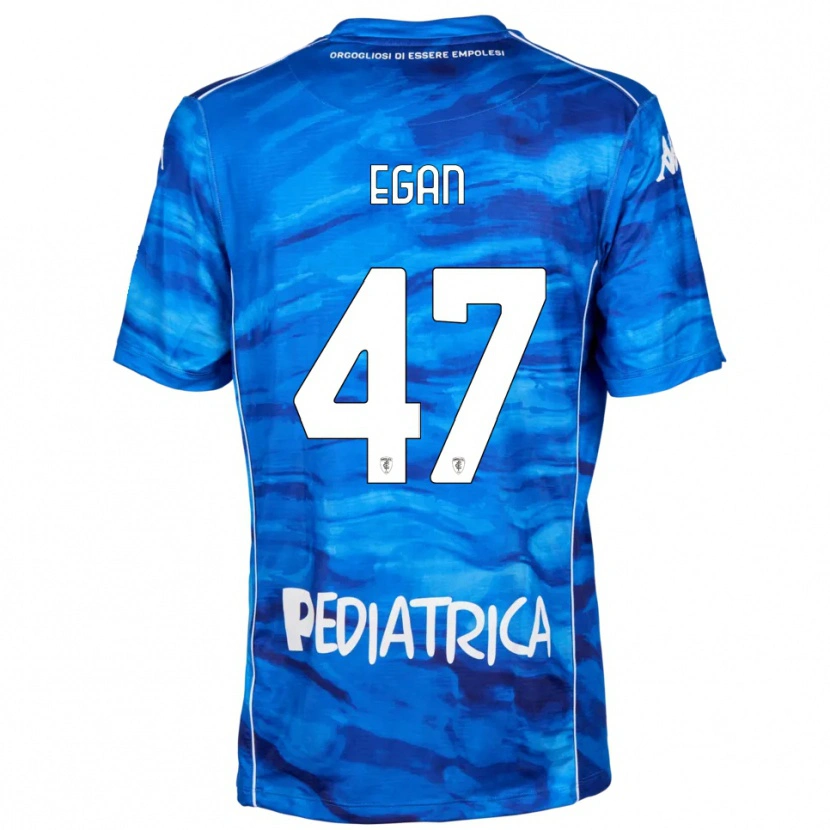 Danxen Kinder Matteo Egan #47 Blau Weiß Heimtrikot Trikot 2025/26 T-Shirt