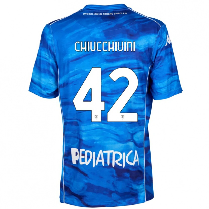 Danxen Kinder Lorenzo Chiucchiuini #42 Blau Weiß Heimtrikot Trikot 2025/26 T-Shirt