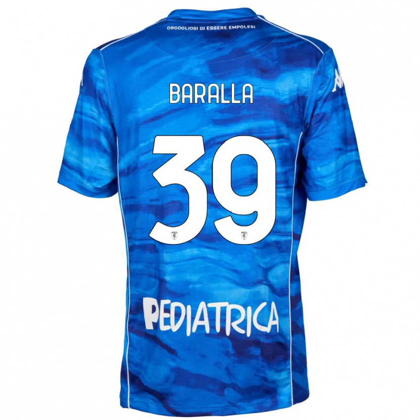 Danxen Kinder Alessio Baralla #39 Blau Weiß Heimtrikot Trikot 2025/26 T-Shirt