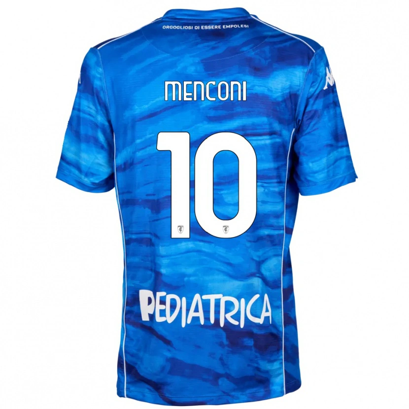 Danxen Kinder Simone Menconi #10 Blau Weiß Heimtrikot Trikot 2025/26 T-Shirt