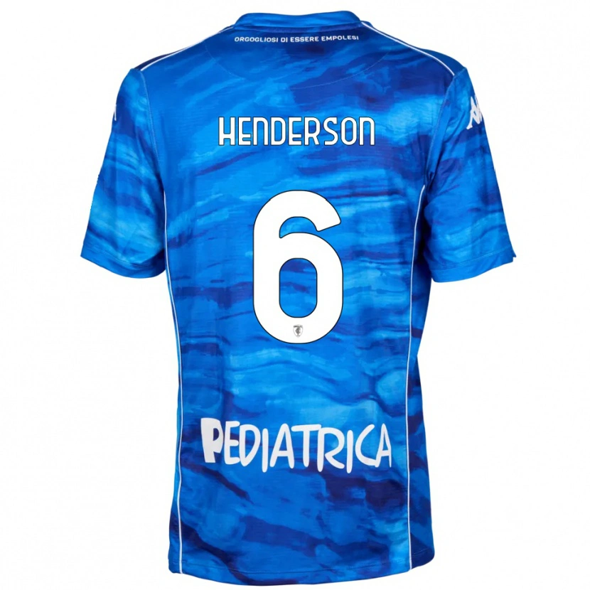 Danxen Kinder Liam Henderson #6 Blau Weiß Heimtrikot Trikot 2025/26 T-Shirt