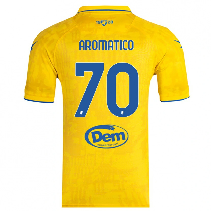 Danxen Kinder Raul Aromatico #70 Gelb Blau Heimtrikot Trikot 2025/26 T-Shirt