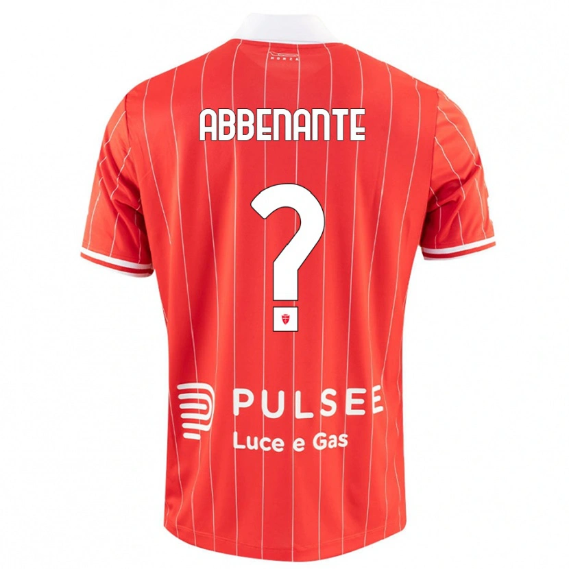 Danxen Kinder Alessandro Abbenante #0 Rot Weiß Heimtrikot Trikot 2025/26 T-Shirt