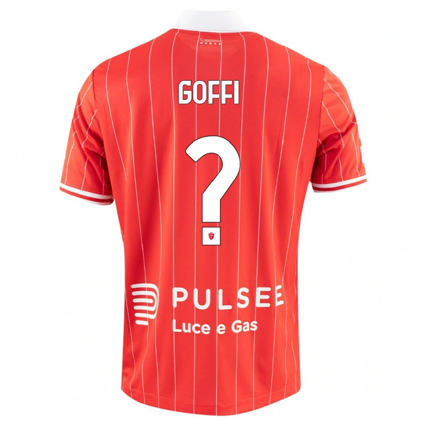 Danxen Kinder Tommaso Goffi #0 Rot Weiß Heimtrikot Trikot 2025/26 T-Shirt