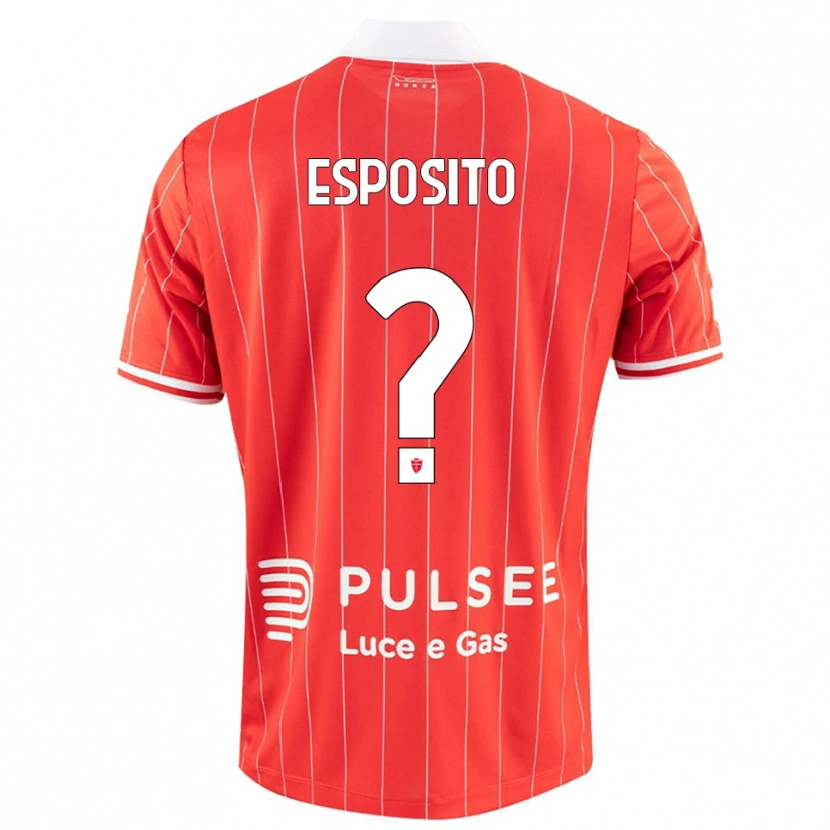 Danxen Kinder Marco Esposito #0 Rot Weiß Heimtrikot Trikot 2025/26 T-Shirt