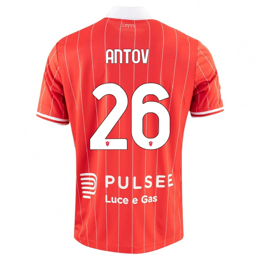 Danxen Kinder Valentin Antov #26 Rot Weiß Heimtrikot Trikot 2025/26 T-Shirt