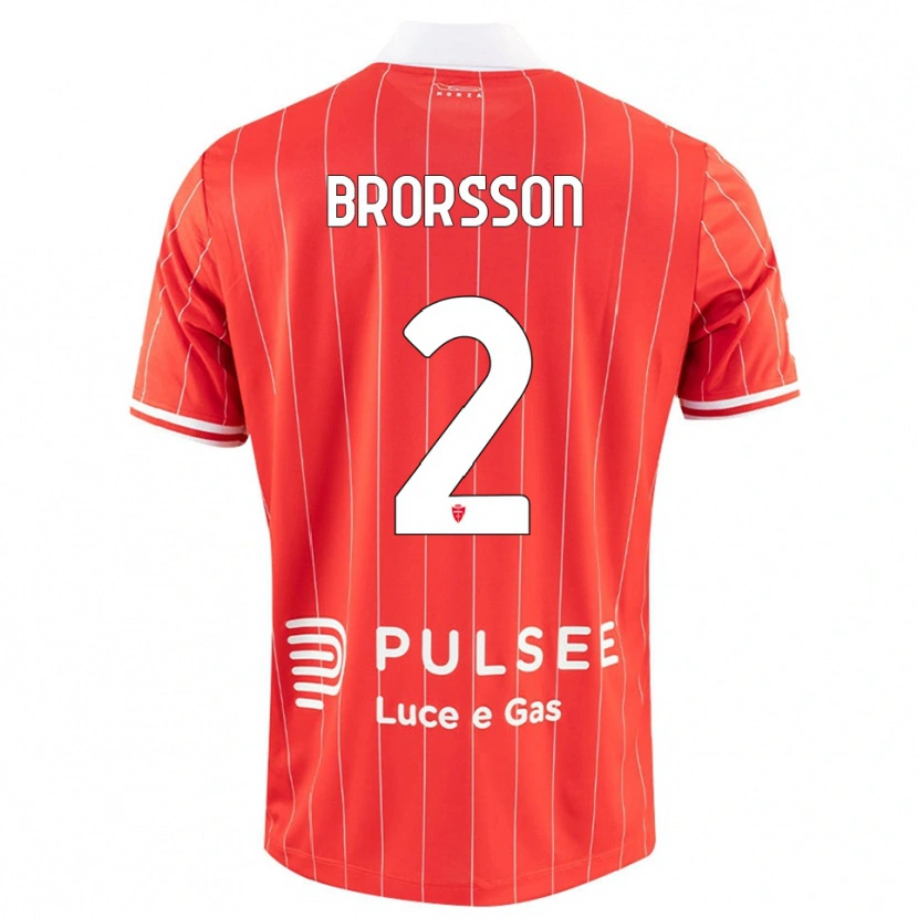 Danxen Kinder Arvid Brorsson #2 Rot Weiß Heimtrikot Trikot 2025/26 T-Shirt