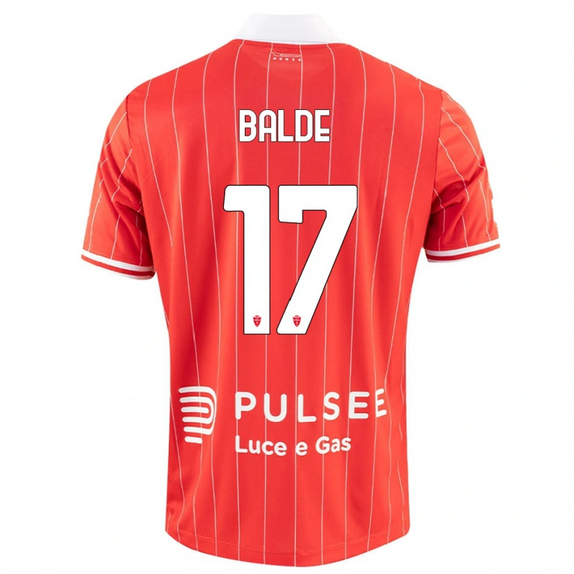 Danxen Kinder Keita Baldé #17 Rot Weiß Heimtrikot Trikot 2025/26 T-Shirt