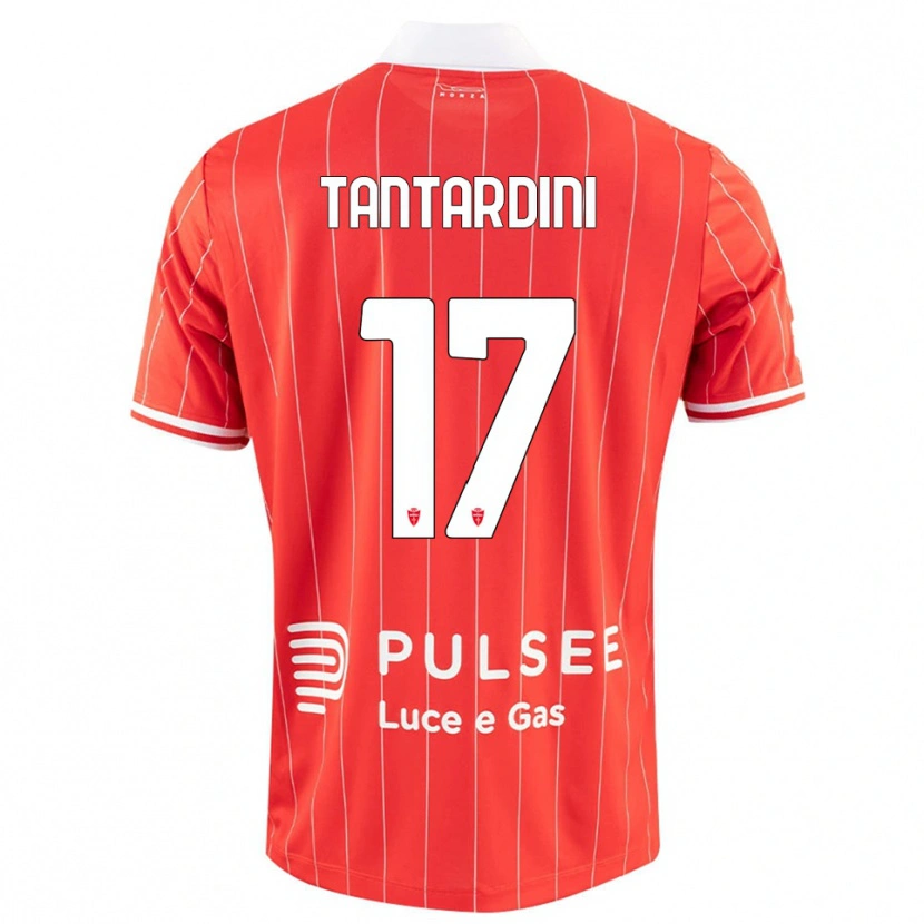 Danxen Kinder Tommaso Tantardini #17 Rot Weiß Heimtrikot Trikot 2025/26 T-Shirt