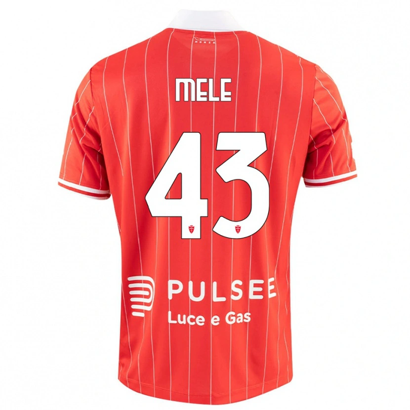 Danxen Kinder Fabio Mele #43 Rot Weiß Heimtrikot Trikot 2025/26 T-Shirt