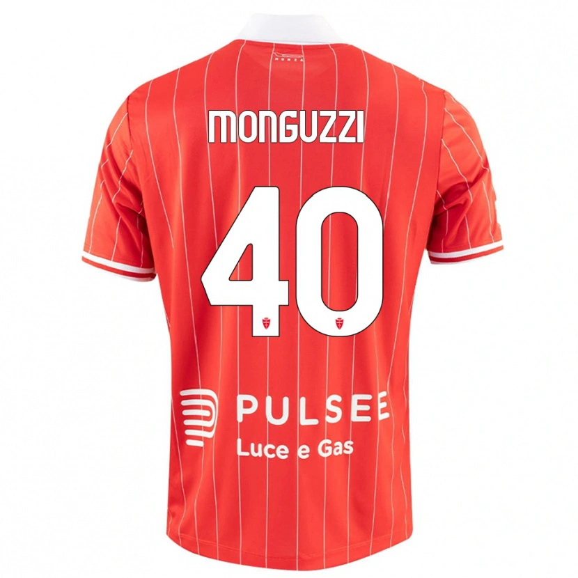 Danxen Kinder Filippo Monguzzi #40 Rot Weiß Heimtrikot Trikot 2025/26 T-Shirt