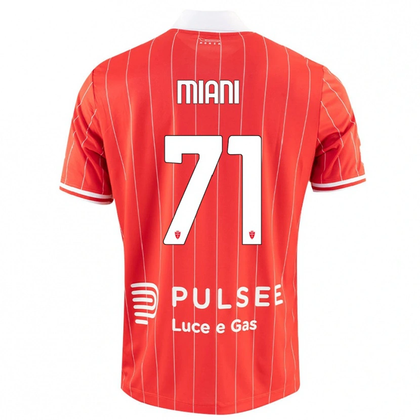 Danxen Kinder Arthur Miani #71 Rot Weiß Heimtrikot Trikot 2025/26 T-Shirt