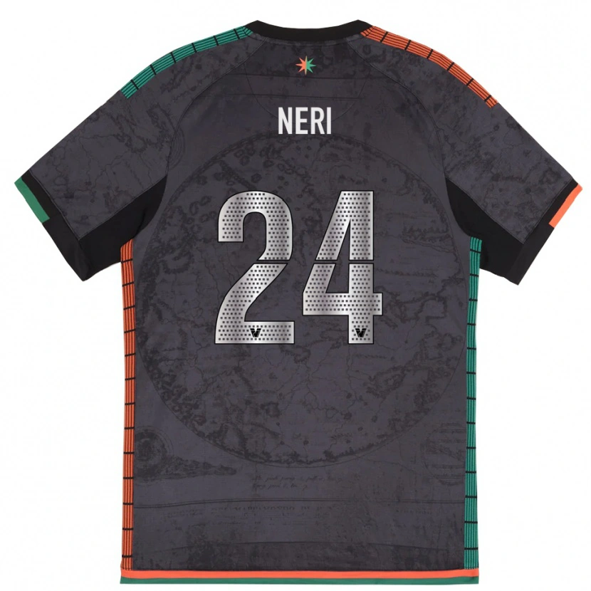 Danxen Kinder Filippo Neri #24 Dunkelgrau Heimtrikot Trikot 2025/26 T-Shirt