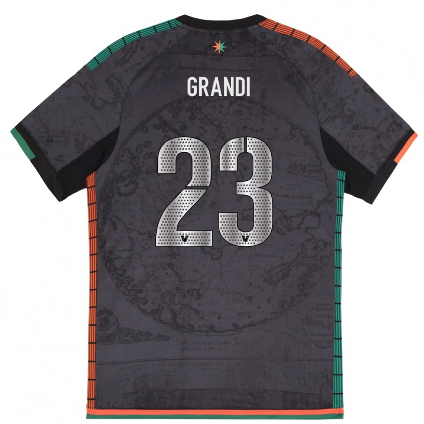 Danxen Kinder Matteo Grandi #23 Dunkelgrau Heimtrikot Trikot 2025/26 T-Shirt