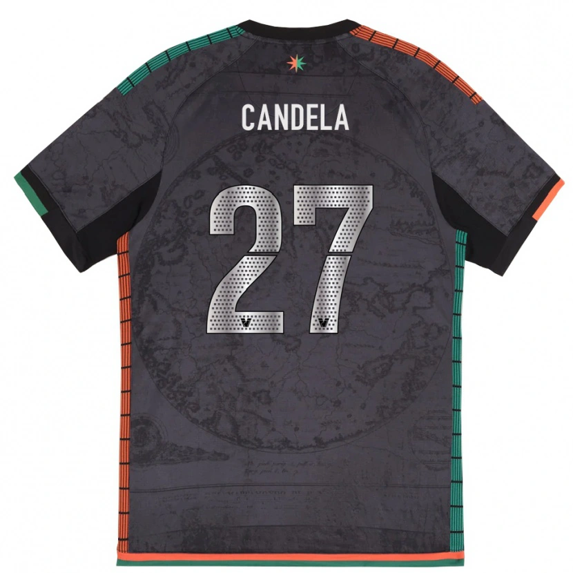 Danxen Kinder Antonio Candela #27 Dunkelgrau Heimtrikot Trikot 2025/26 T-Shirt