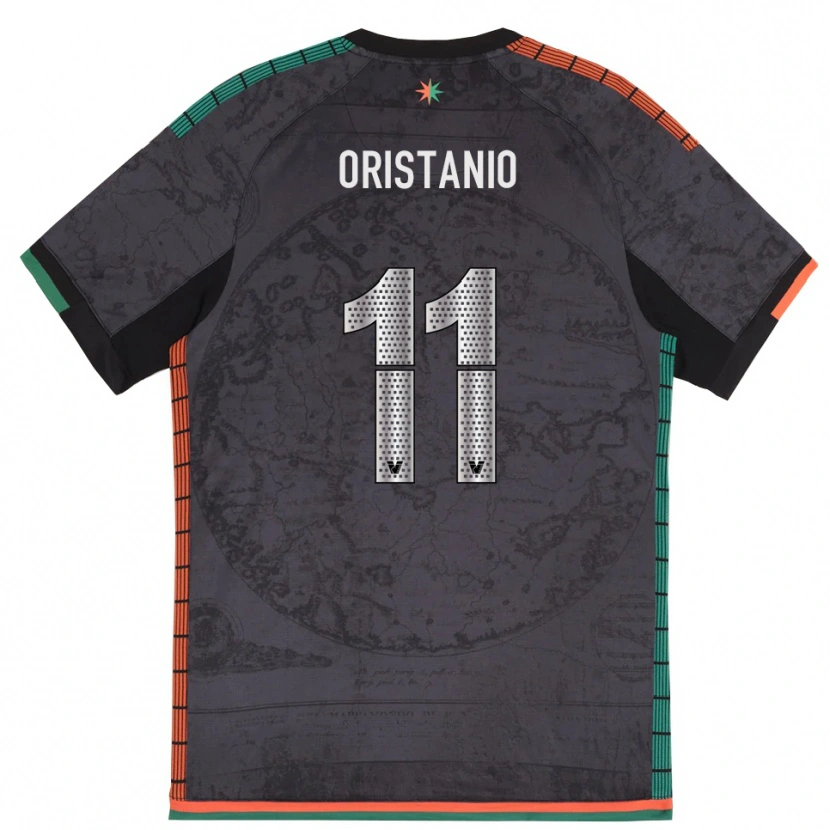 Danxen Kinder Gaetano Oristanio #11 Dunkelgrau Heimtrikot Trikot 2025/26 T-Shirt