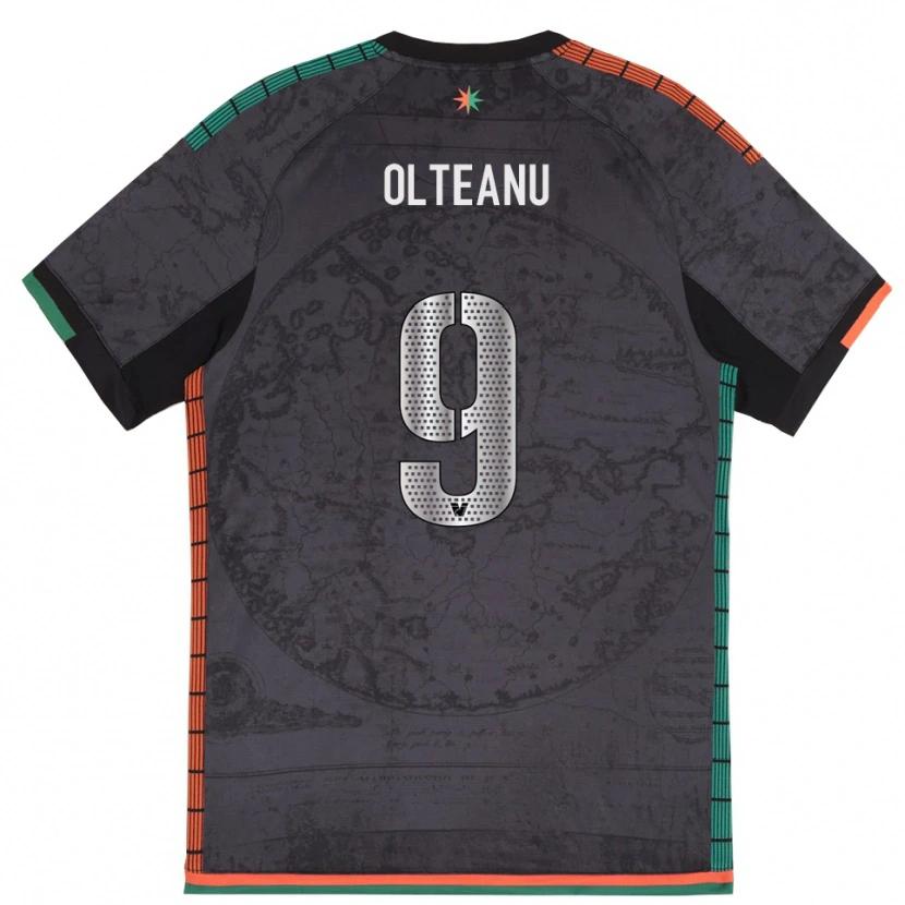 Danxen Kinder Alberto Olteanu #9 Dunkelgrau Heimtrikot Trikot 2025/26 T-Shirt