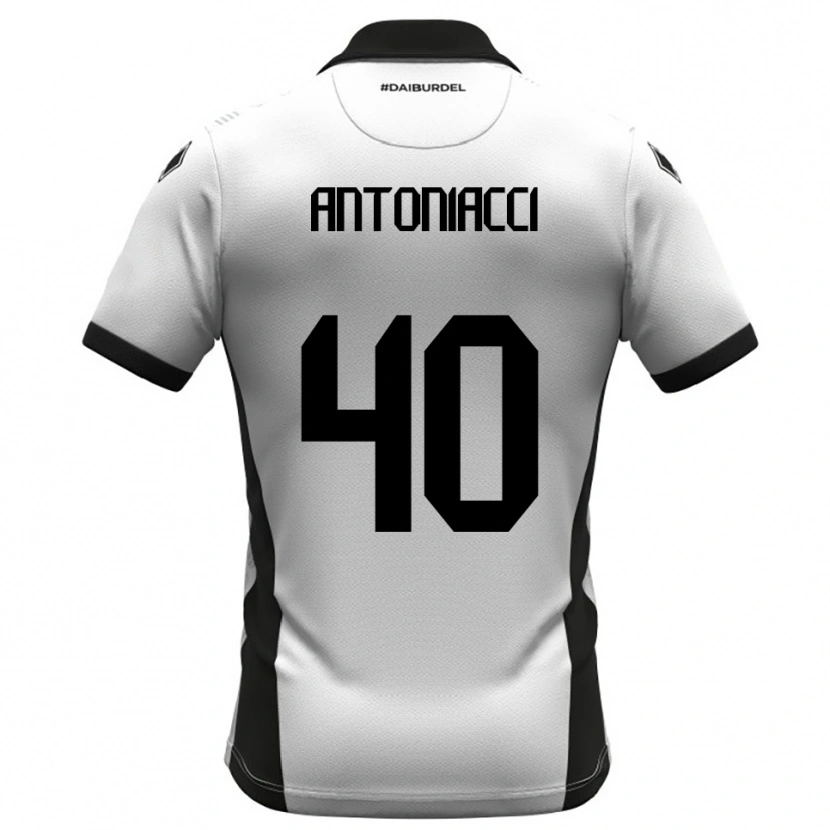Danxen Kinder Augusto Antoniacci #40 Weiß Schwarz Orange Heimtrikot Trikot 2025/26 T-Shirt