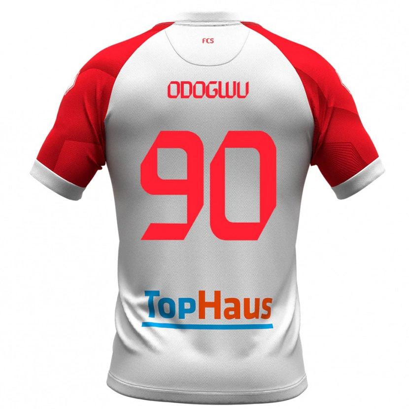 Danxen Kinder Raphael Odogwu #90 Weiß Rot Heimtrikot Trikot 2025/26 T-Shirt