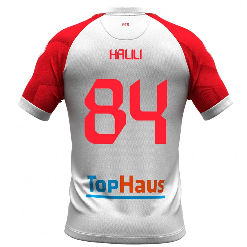 Danxen Kinder Renato Halili #84 Weiß Rot Heimtrikot Trikot 2025/26 T-Shirt