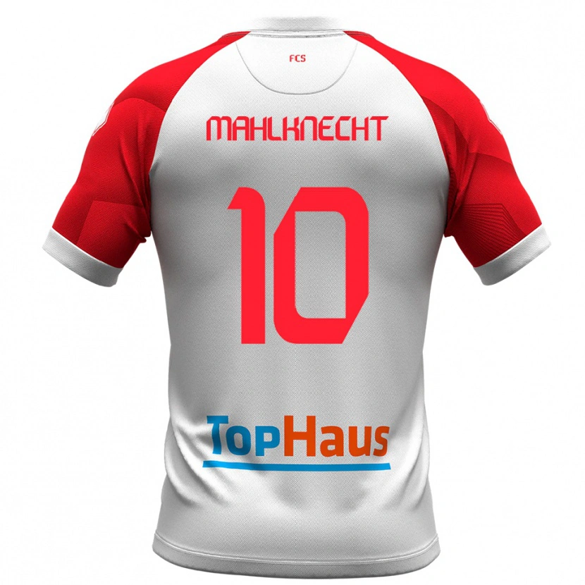 Danxen Kinder Felix Mahlknecht #10 Weiß Rot Heimtrikot Trikot 2025/26 T-Shirt